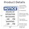 Signmission Hours Of Operation Receiving _, 10 in W x Rectangle, Aluminum OS-2PACK-NS-A-1014-V-13546 - alternate 2